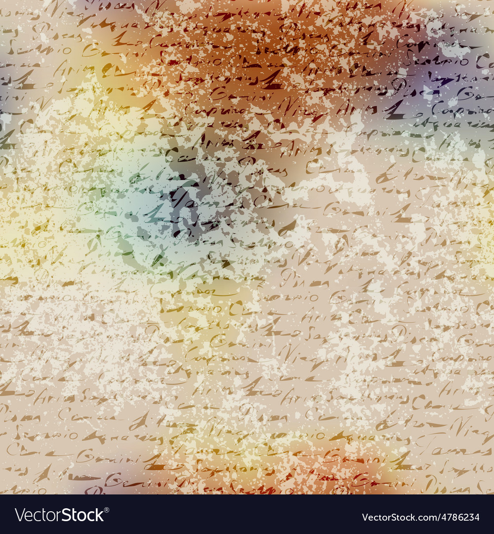 Grunge blur pattern with manuscript elements