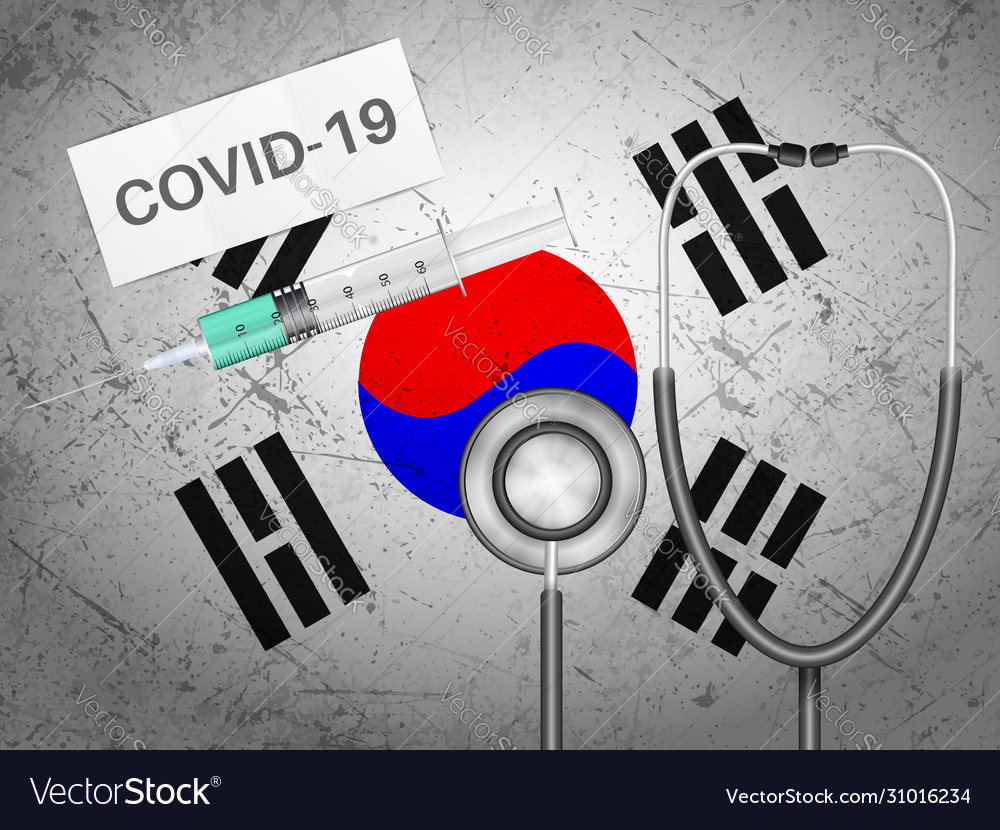 Medical equepment on south korea flag