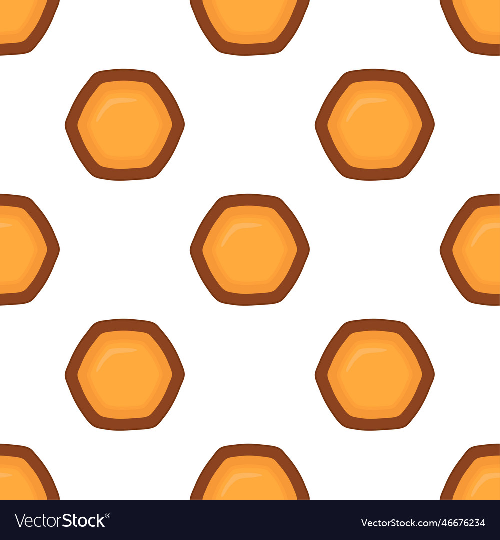 Pattern homemade cookie different taste in pastry Vector Image