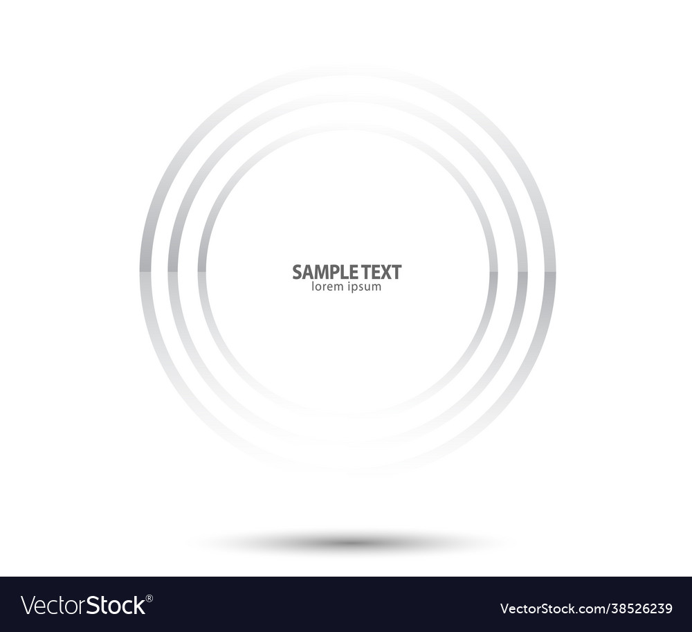 Abstract lines in circle form design element vector image Abstract lines in circle form design element