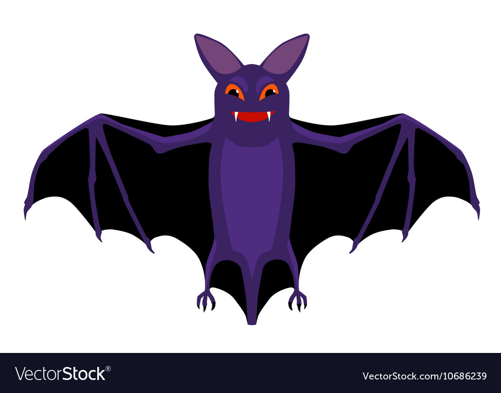 Cartoon Isolated Flying Halloween Royalty Free Vector Image