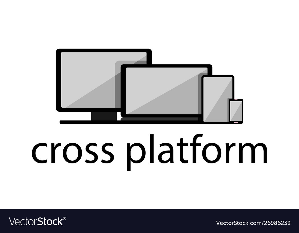 Cross-platform web content devices - smartphone Vector Image Cross-platform web content devices - smartphone