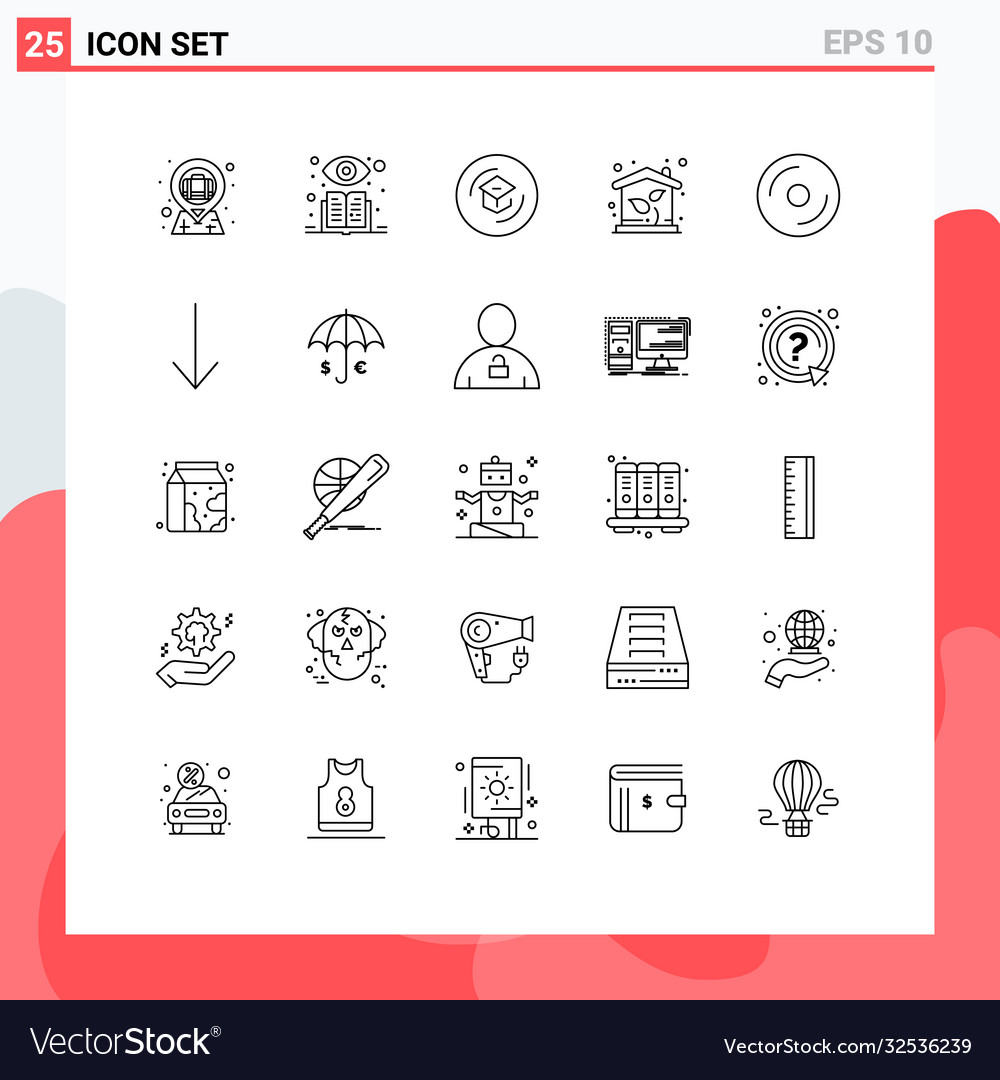 Editable line pack 25 simple lines disk