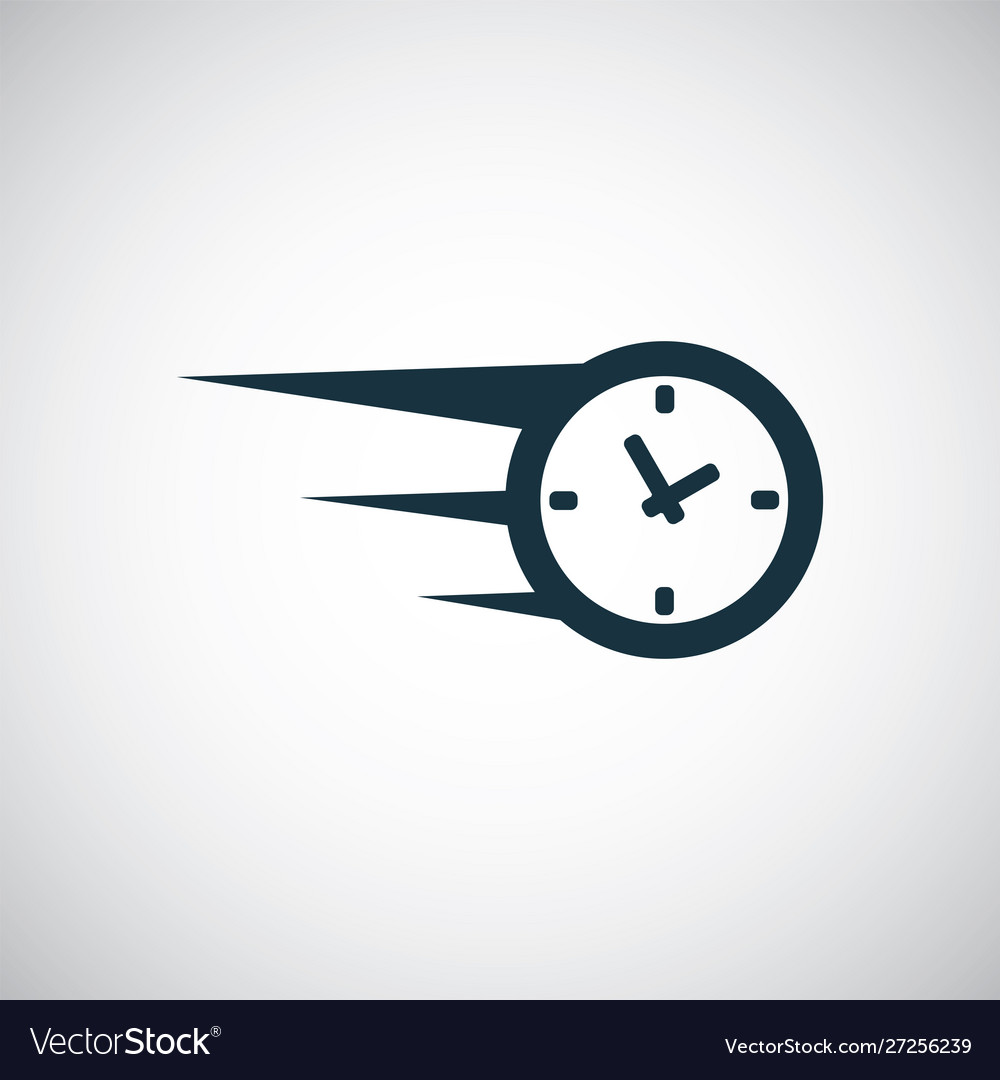 Fast time icon for web and ui on white background