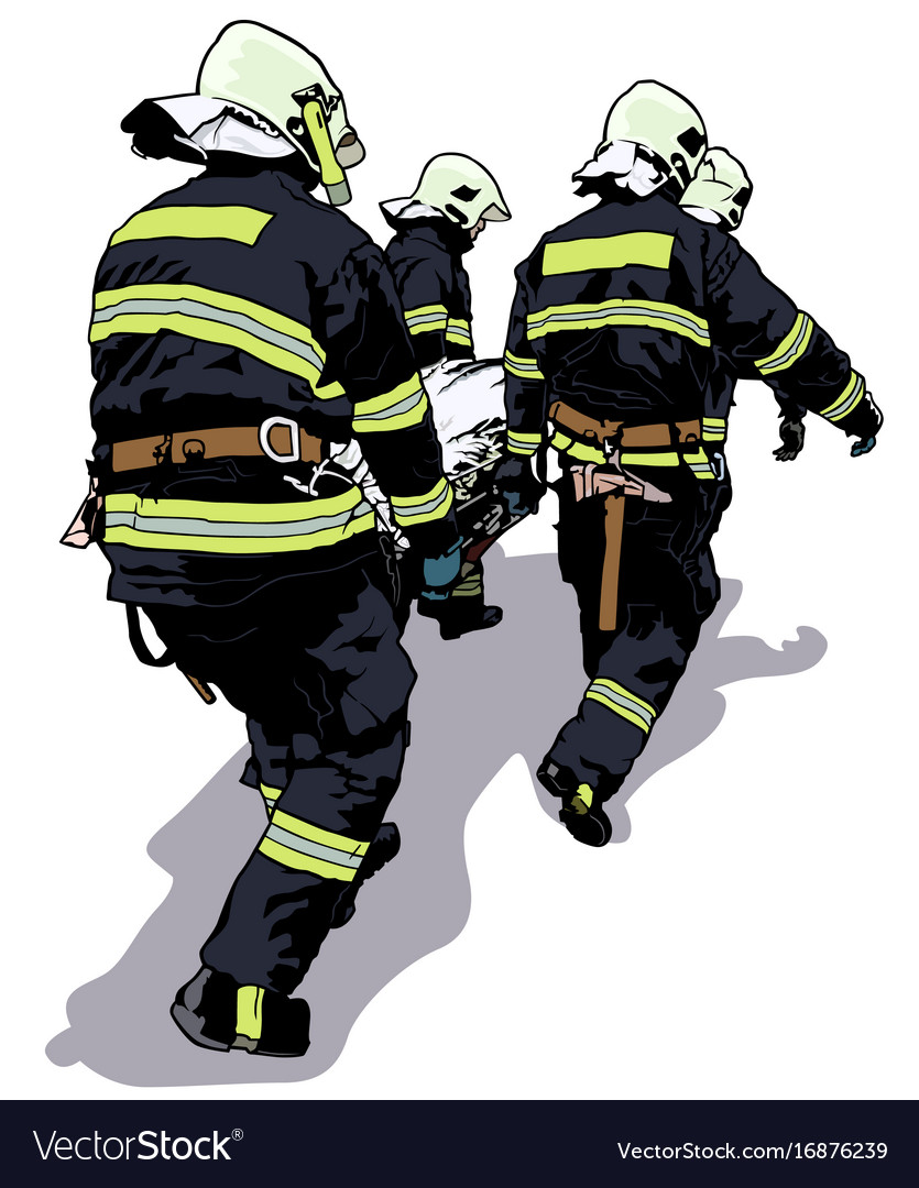 Firefighters Royalty Free Vector Image - VectorStock
