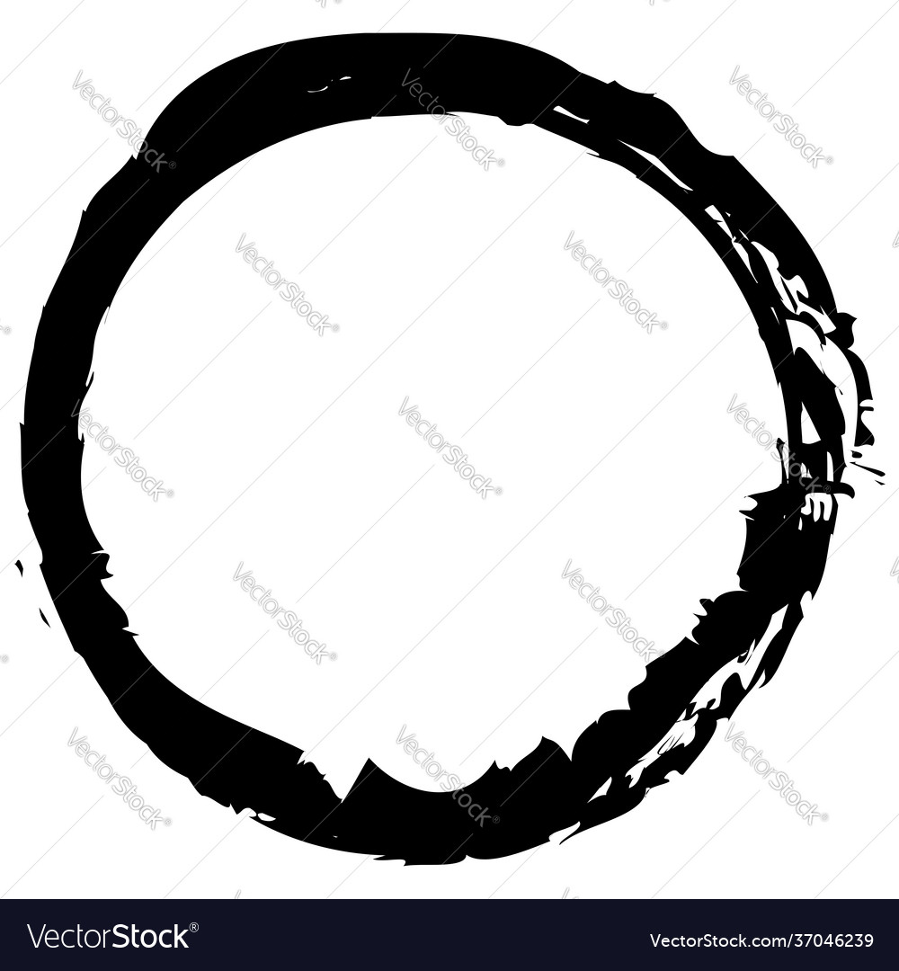 Grungy circle blob blotch vector image Grungy circle blob blotch