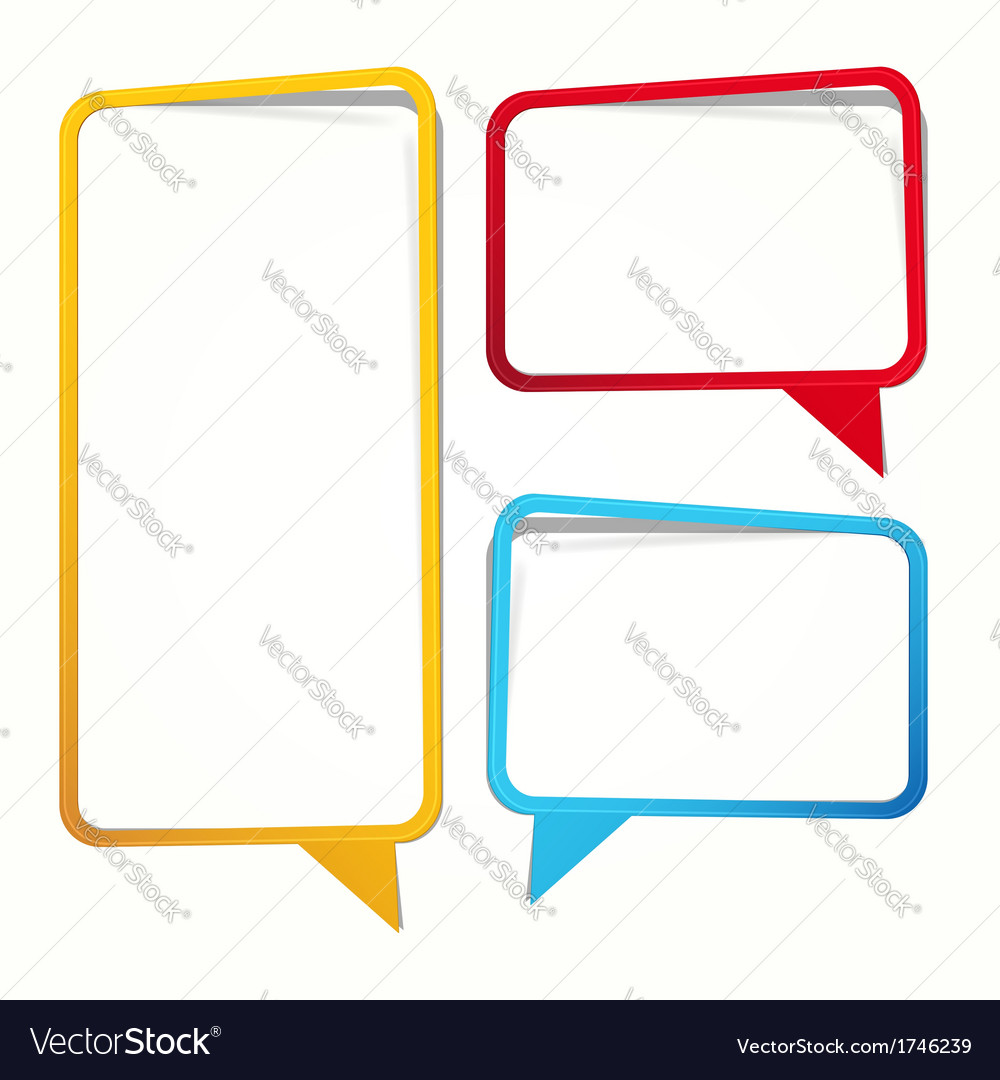 Labels in the form of an empty frame for your text
