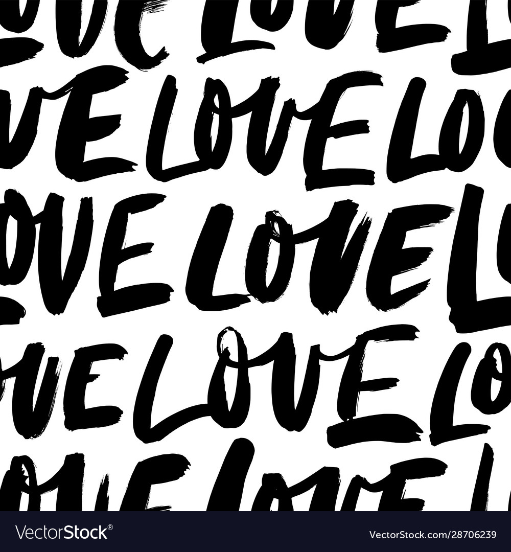 Love word seamless pattern Royalty Free Vector Image Love word seamless pattern Royalty Free Vector Image