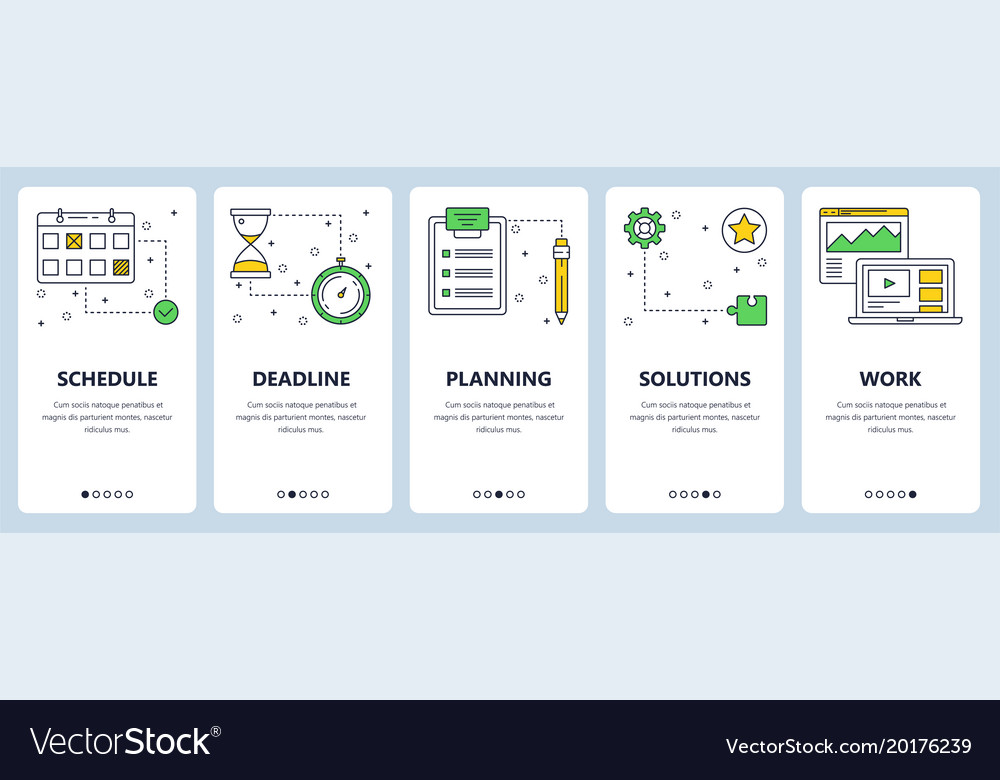 Modern thin line business vertical web