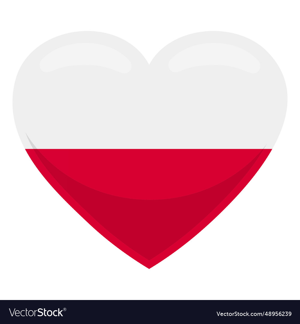 Poland heart flag