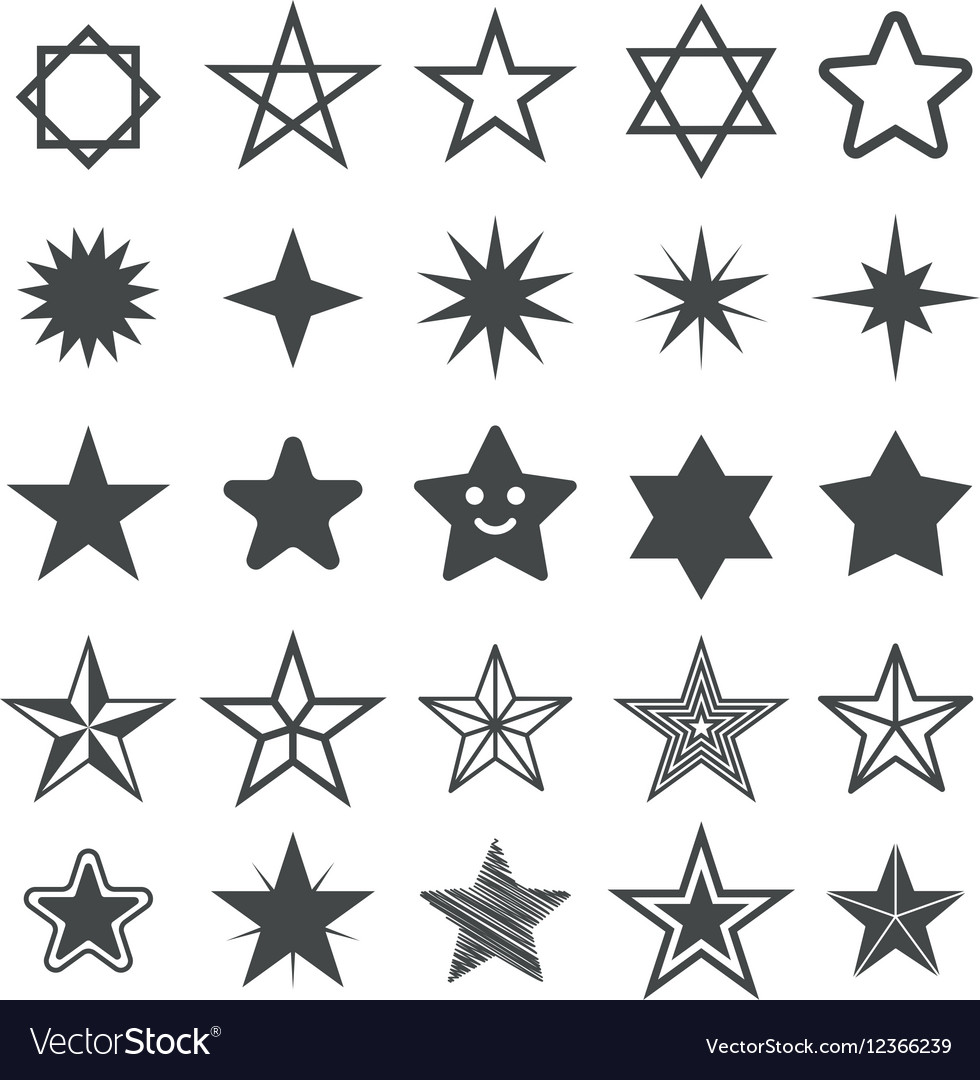 Star flat icon sign