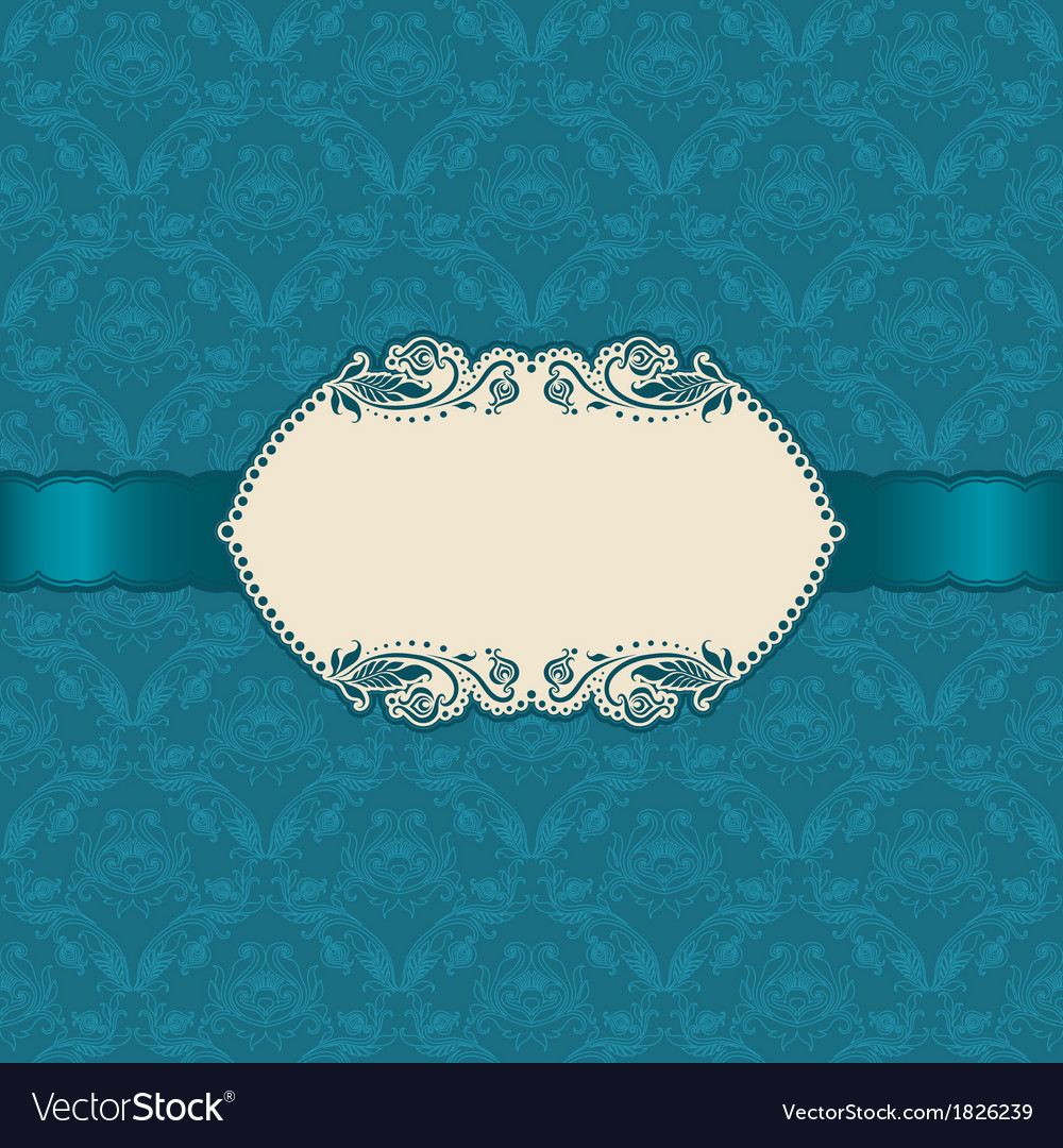 Template frame design for greeting card