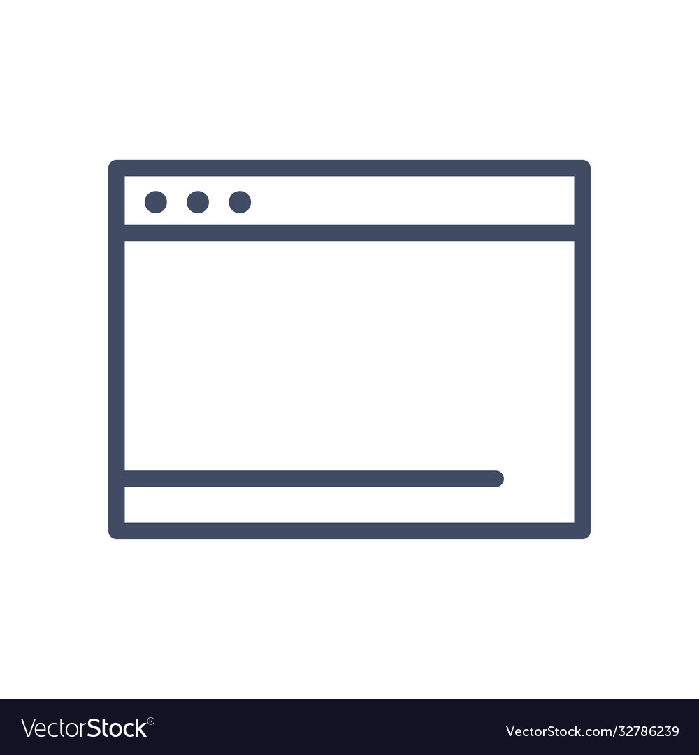 Website page line style icon design