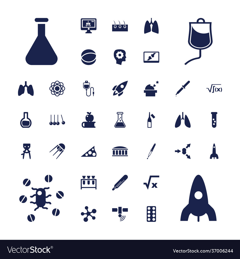 37 science icons