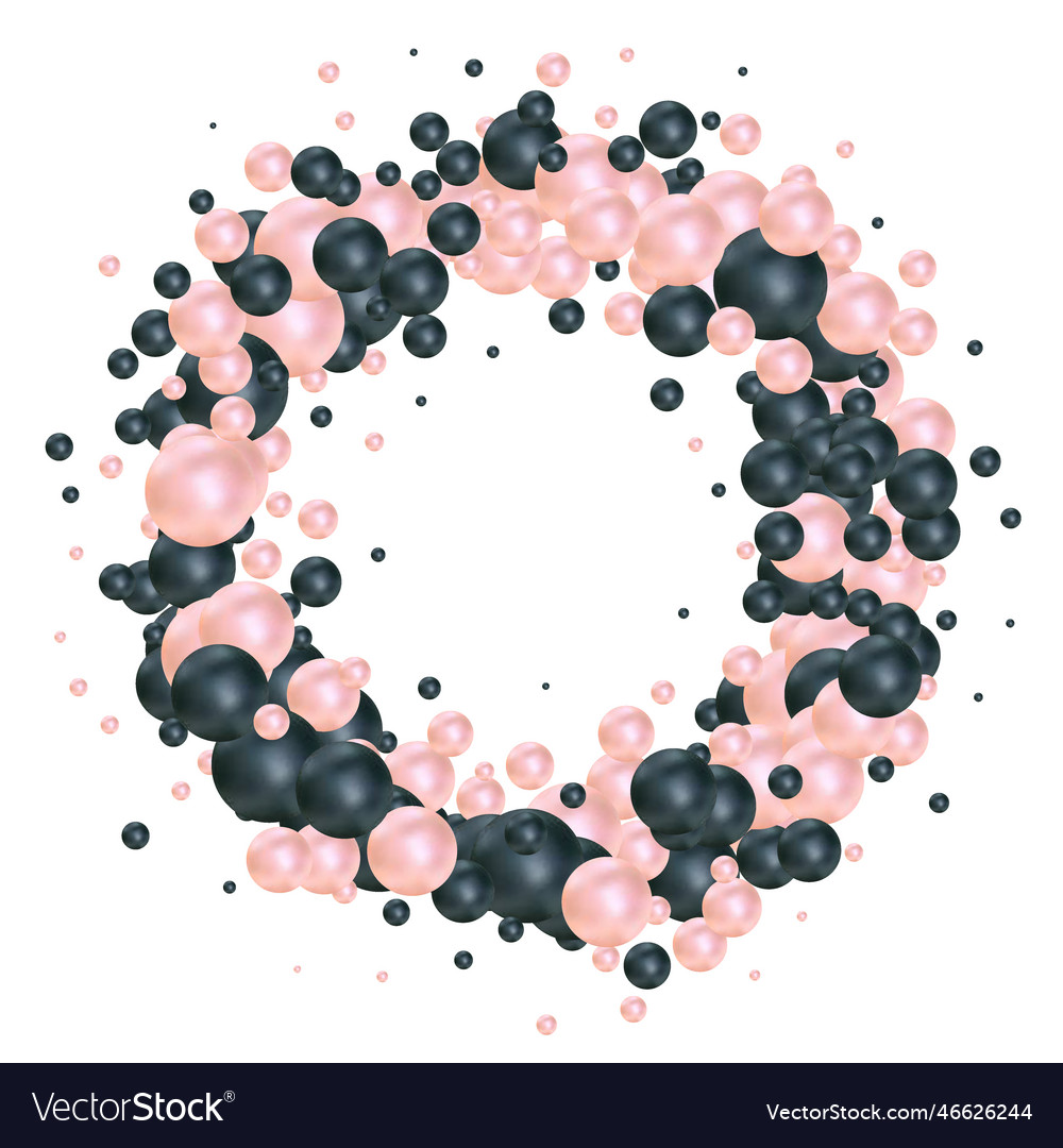 Abstract 3d background with balls of color vector image Abstract 3d background with balls of color