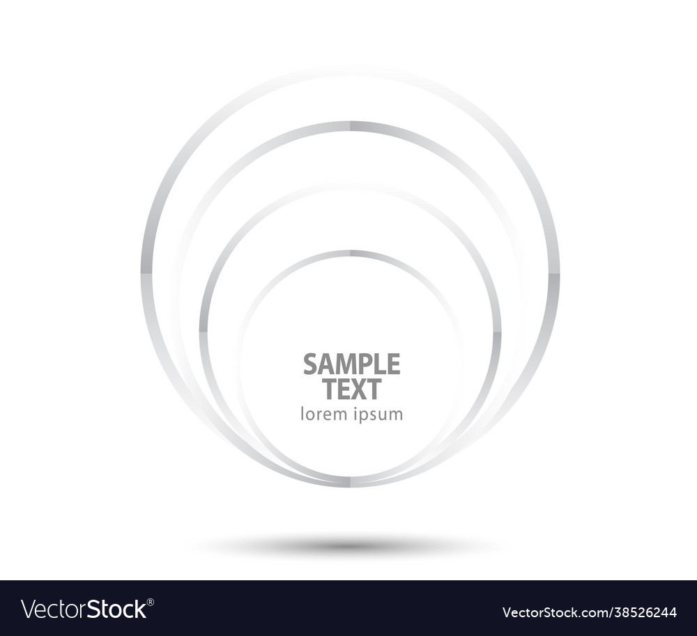 Abstract lines in circle form design element vector image Abstract lines in circle form design element