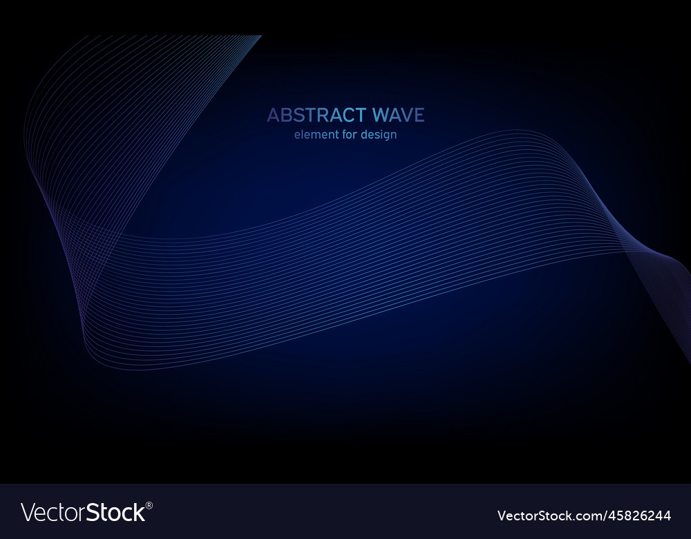 Abstract wave element for design digital Vector Image