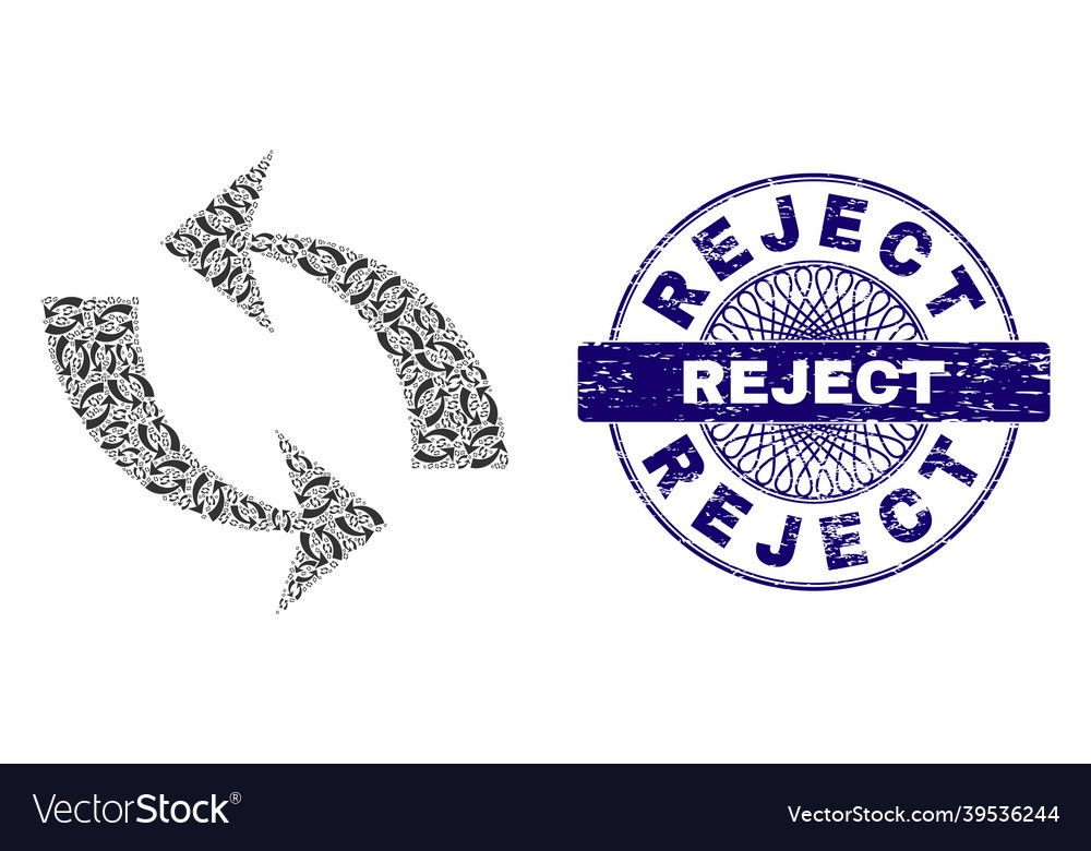 Refresh recursive mosaic of items Vector Image Refresh recursive mosaic of items