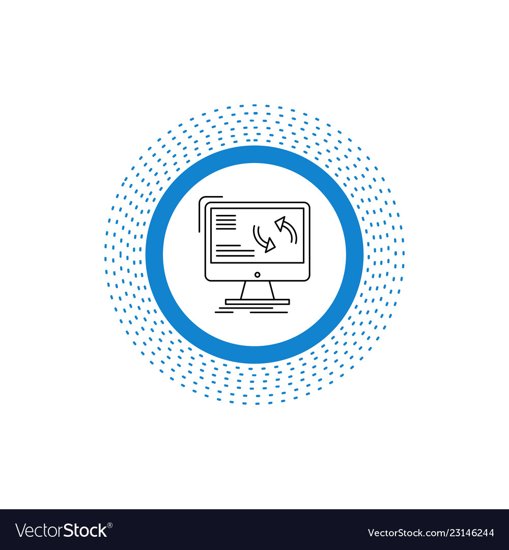 Synchronization sync information data computer vector image Synchronization sync information data computer