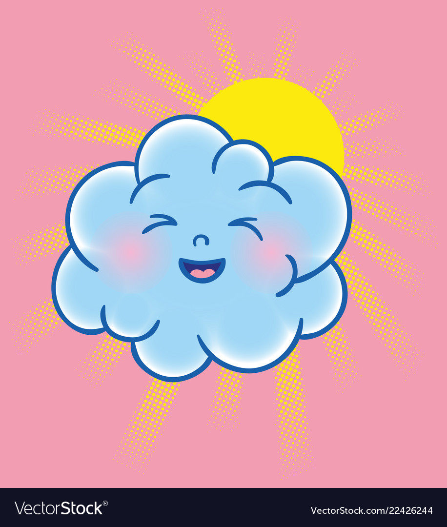 Two clouds character
