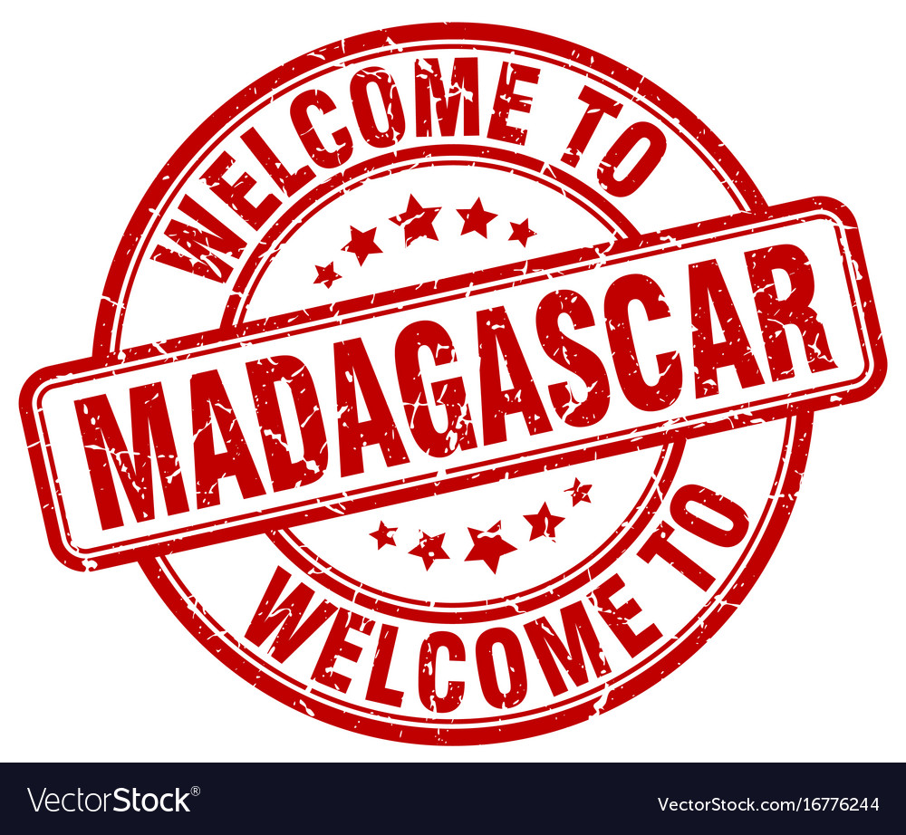 Welcome to madagascar Royalty Free Vector Image