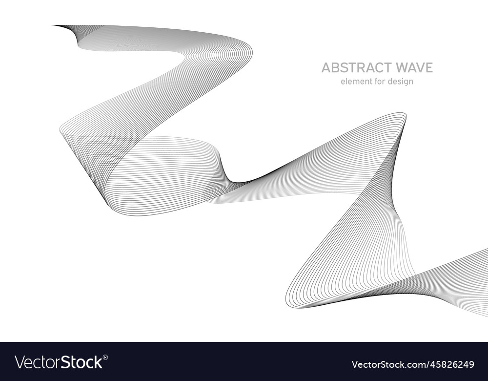 Abstract wave element for design digital Vector Image Abstract wave element for design digital