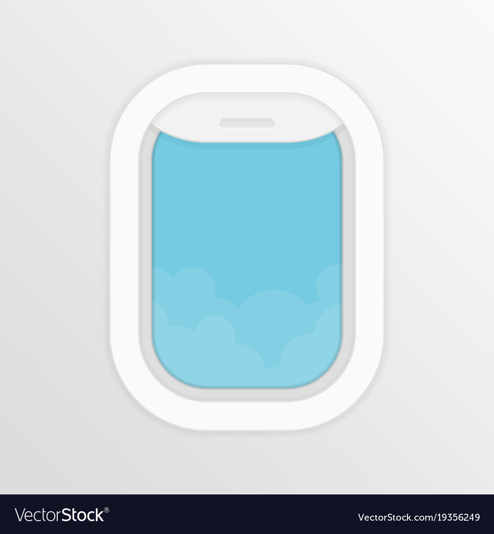 Aircraft window Royalty Free Vector Image - VectorStock