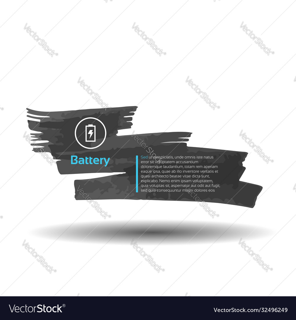 Battery strokes background design layout