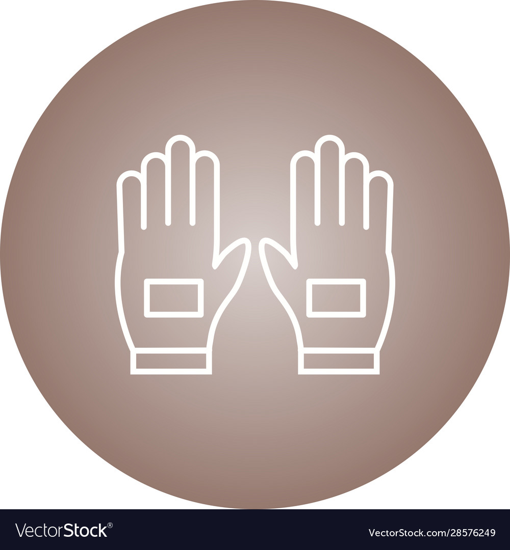 Beautiful gloves line icon