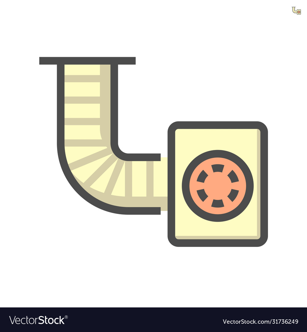 Blower for duct cleaning work icon 64x64 perfect Vector Image
