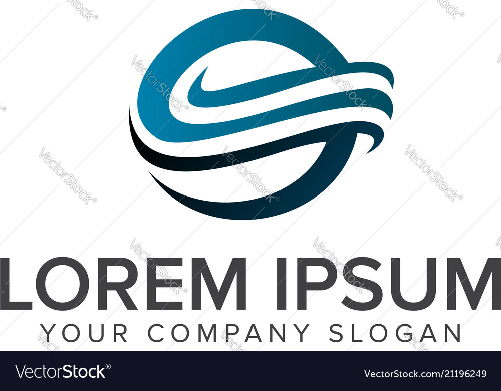 Business technology logo design concept template Vector Image