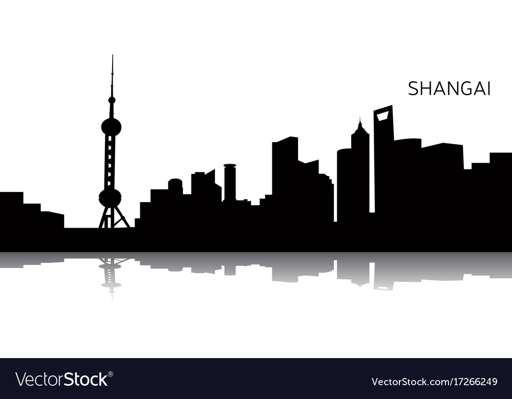 Cityscape Of Shanghai Royalty Free Vector Image