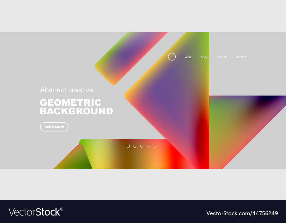 Fluid triangles minimal abstract background vector image Fluid triangles minimal abstract background