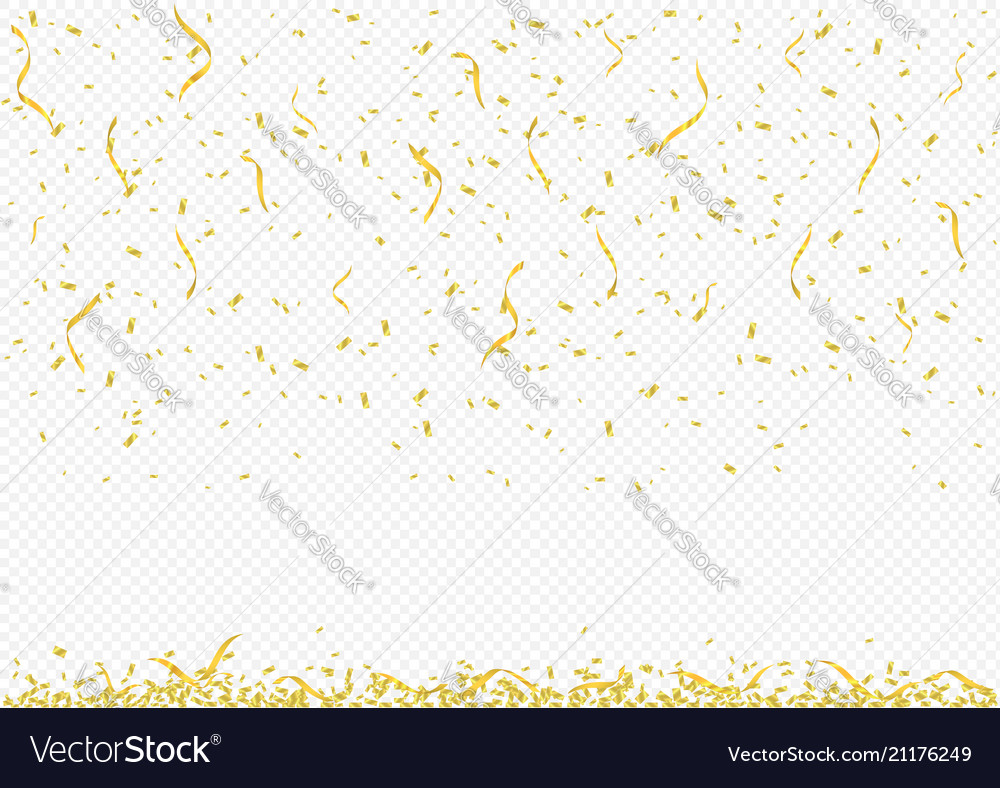 Golden confetti background