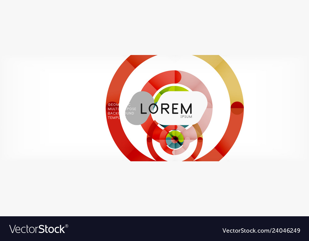 Linear design circle background vector image Linear design circle background