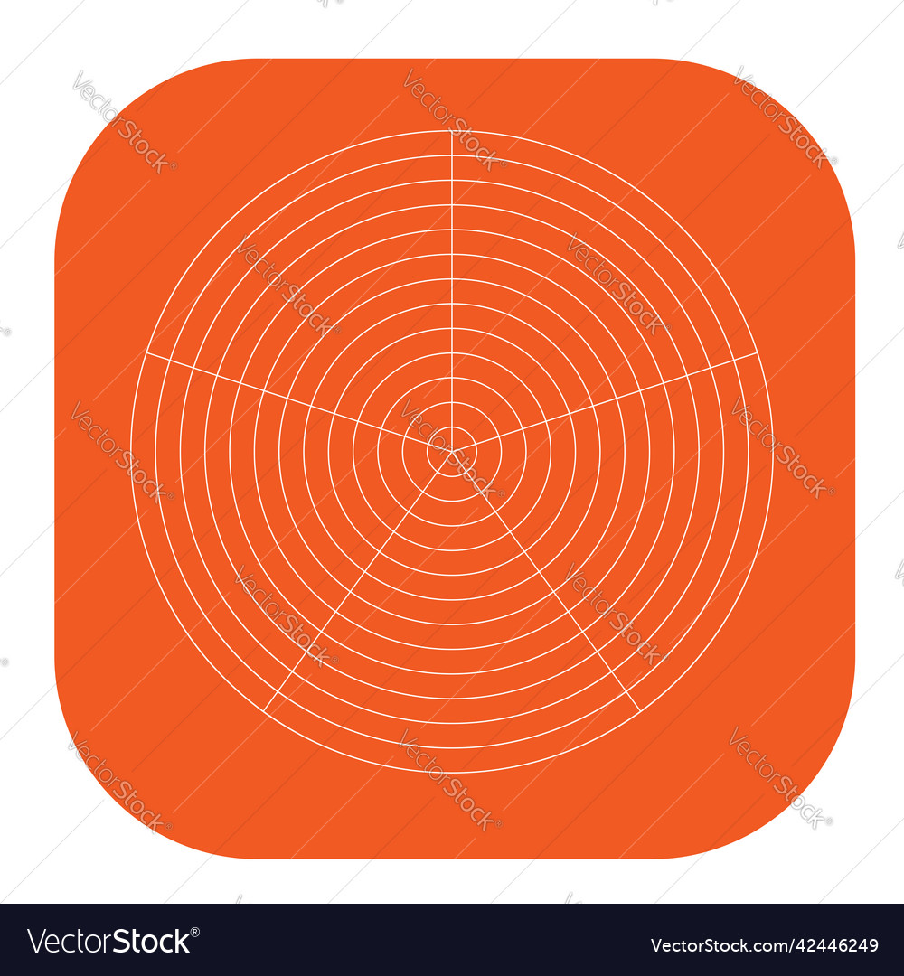 Polar kreisförmiges Gitternetz Piste Diagrammelement vector image Polar kreisförmiges Gitternetz Piste Diagrammelement