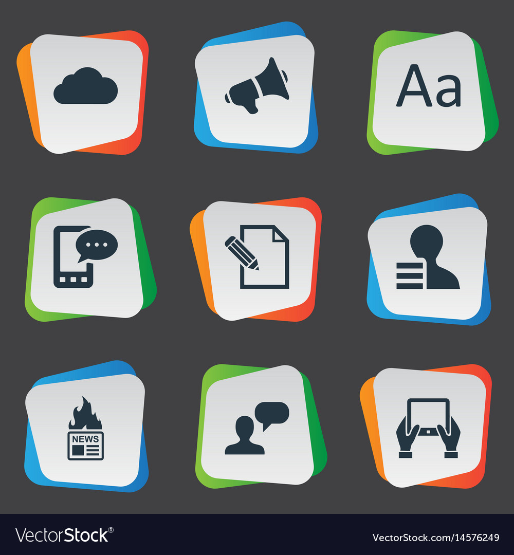Set of simple user icons