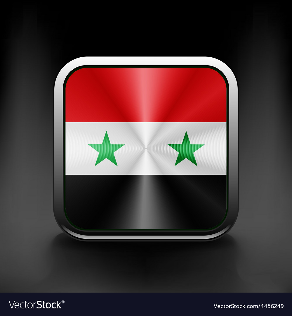 Syria flag national travel icon country symbol