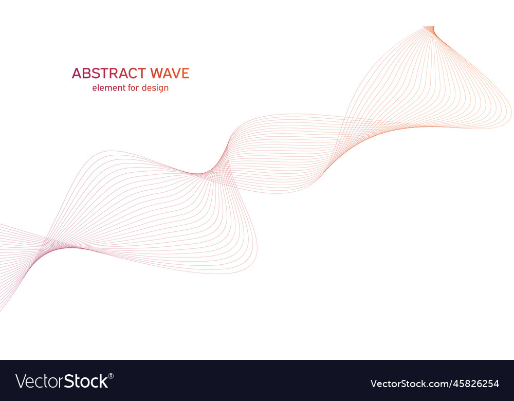 Abstract colorful wave element for design vector image Abstract colorful wave element for design