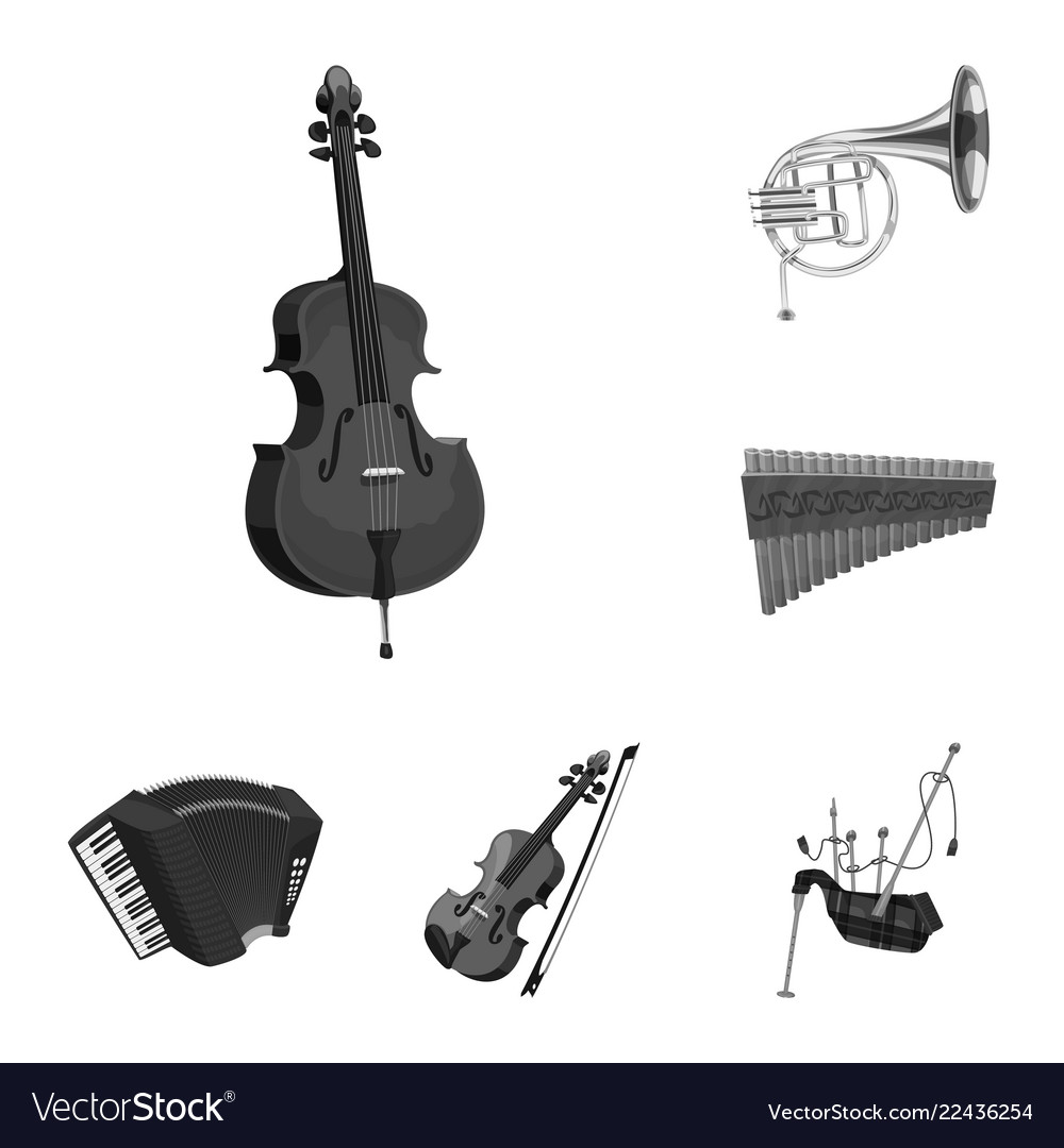 Isolated object of music and tune symbol set