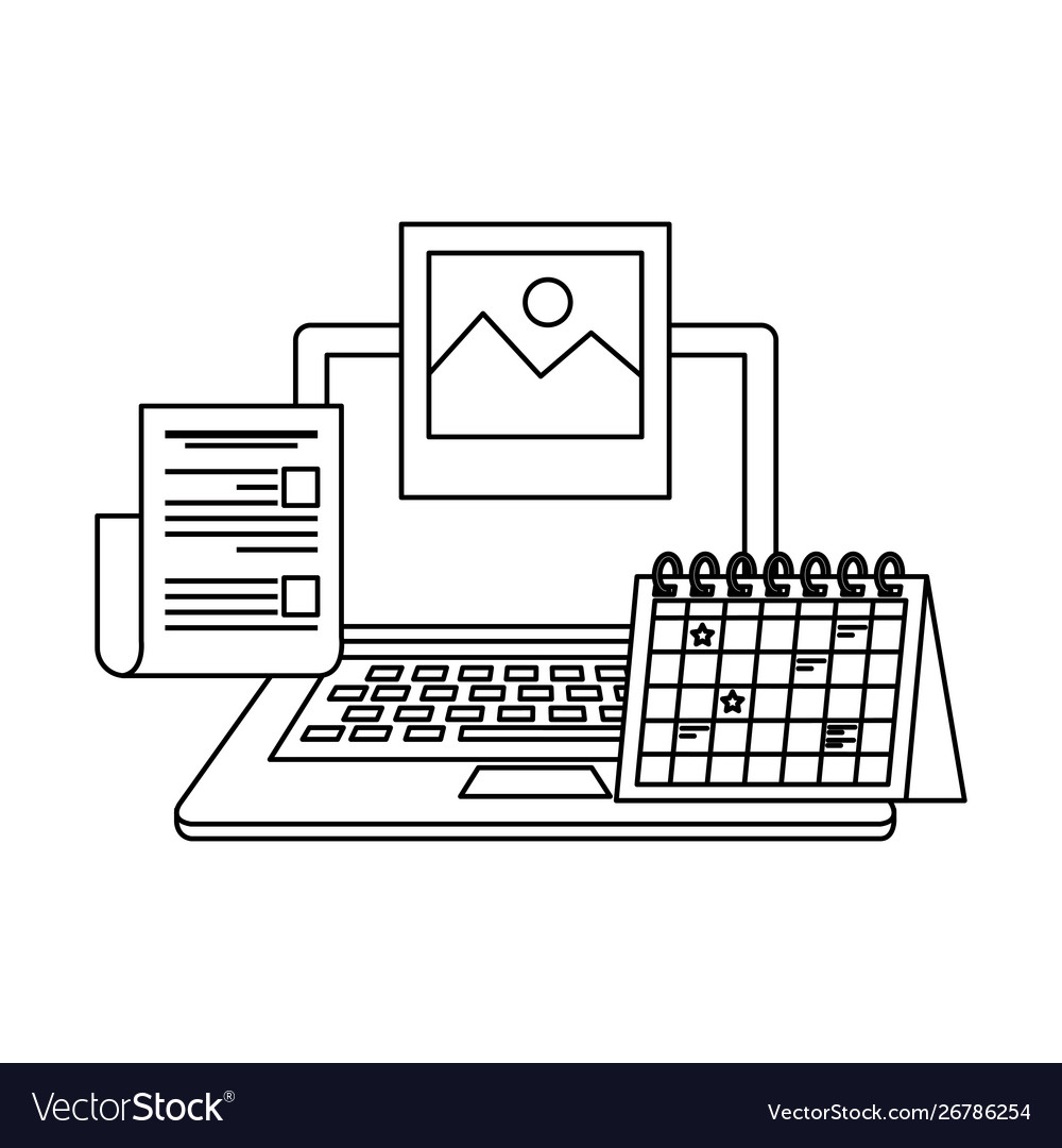 Laptop computer with document file