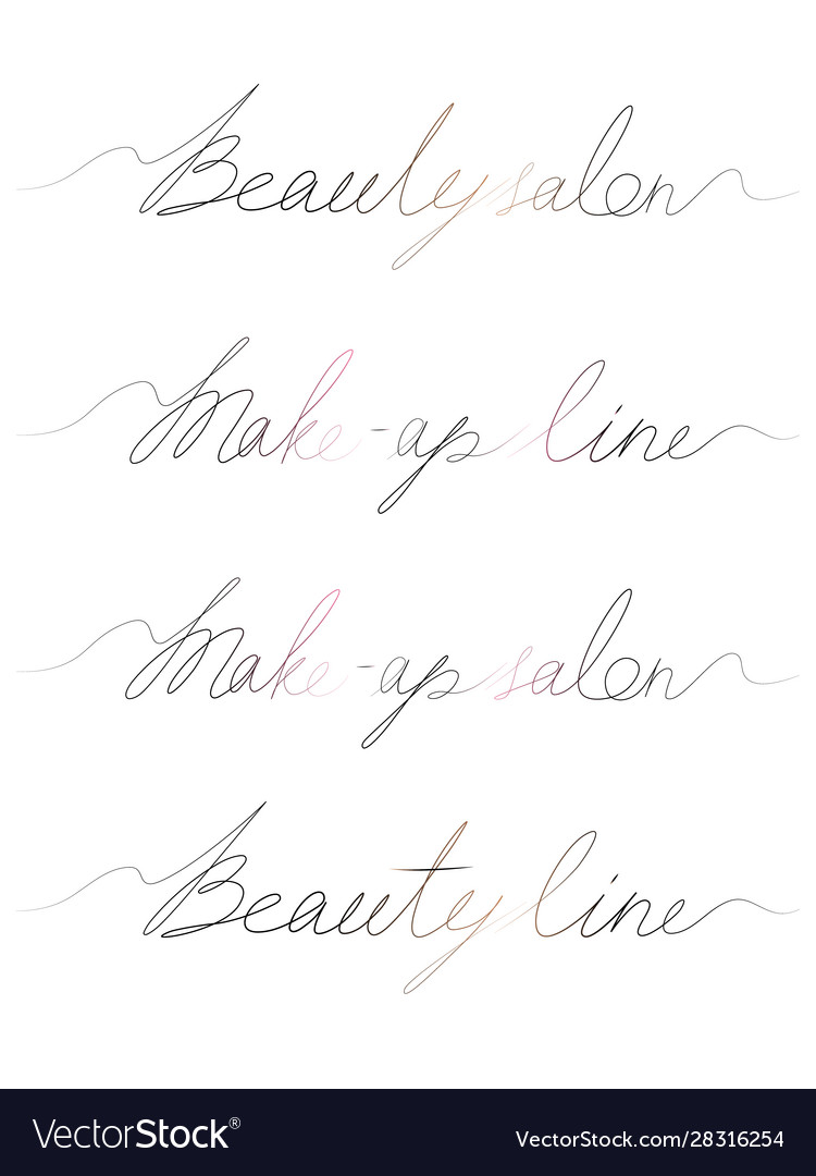 Lettering cursive font Royalty Free Vector Image