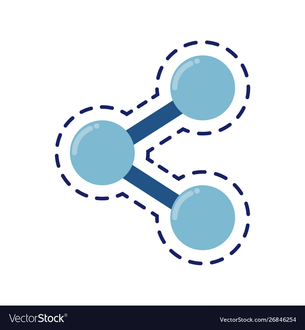 Patch share publish symbol isolated icon vector image Patch share publish symbol isolated icon