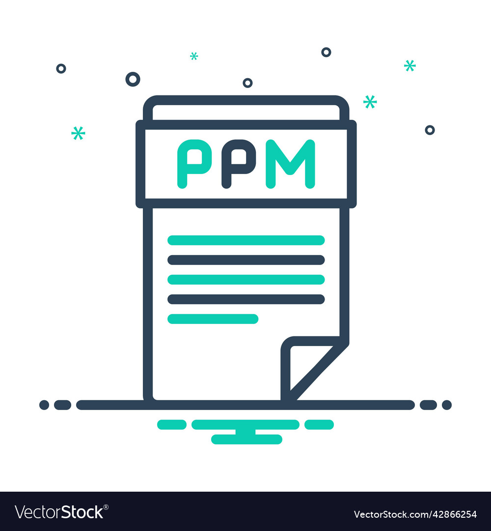 Ppm Royalty Free Vector Image - VectorStock