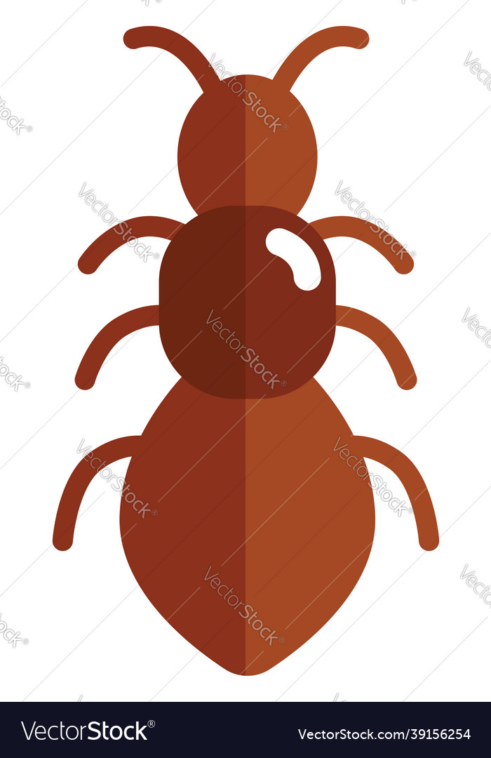 Red Ant Icon On White Background Royalty Free Vector Image