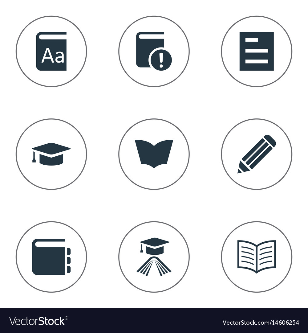 Set of simple knowledge icons