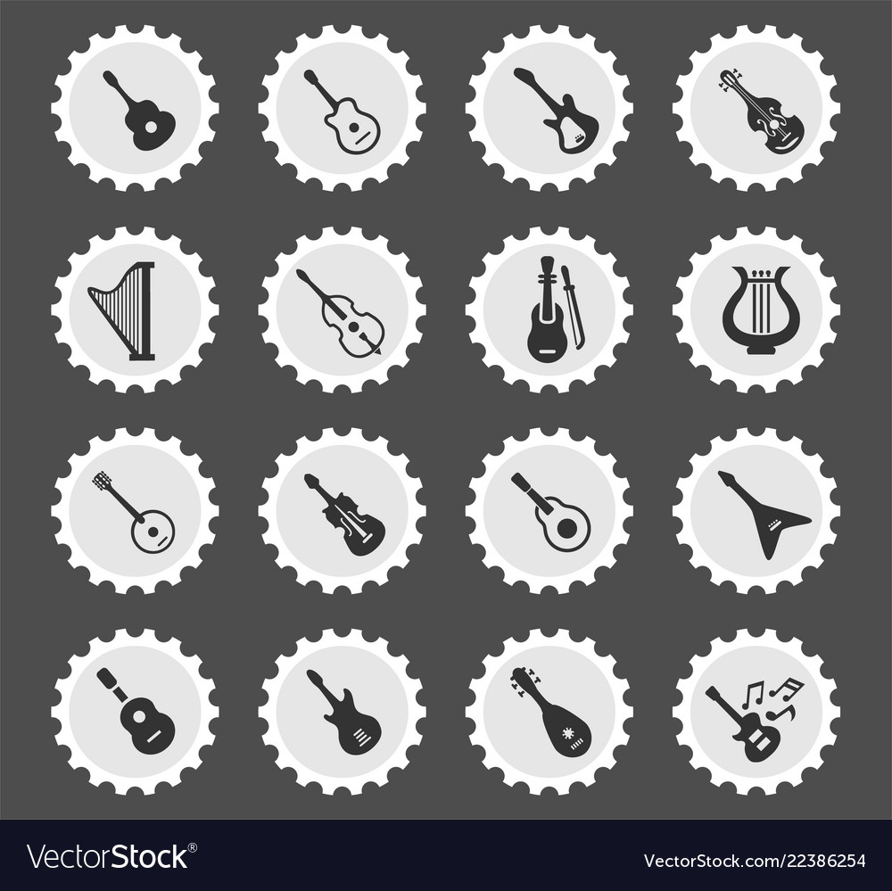 String instruments icon set