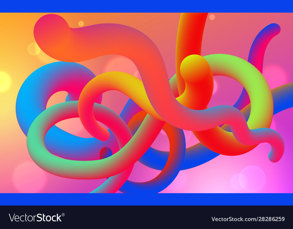3d liquid color background design fluid gradient Vector Image 3d liquid color background design fluid gradient