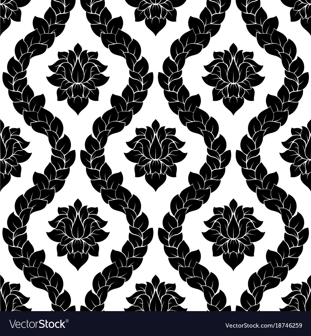 Damask seamless pattern