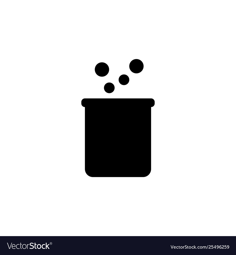 Flask icon graphic design template Vector Image Flask icon graphic design template